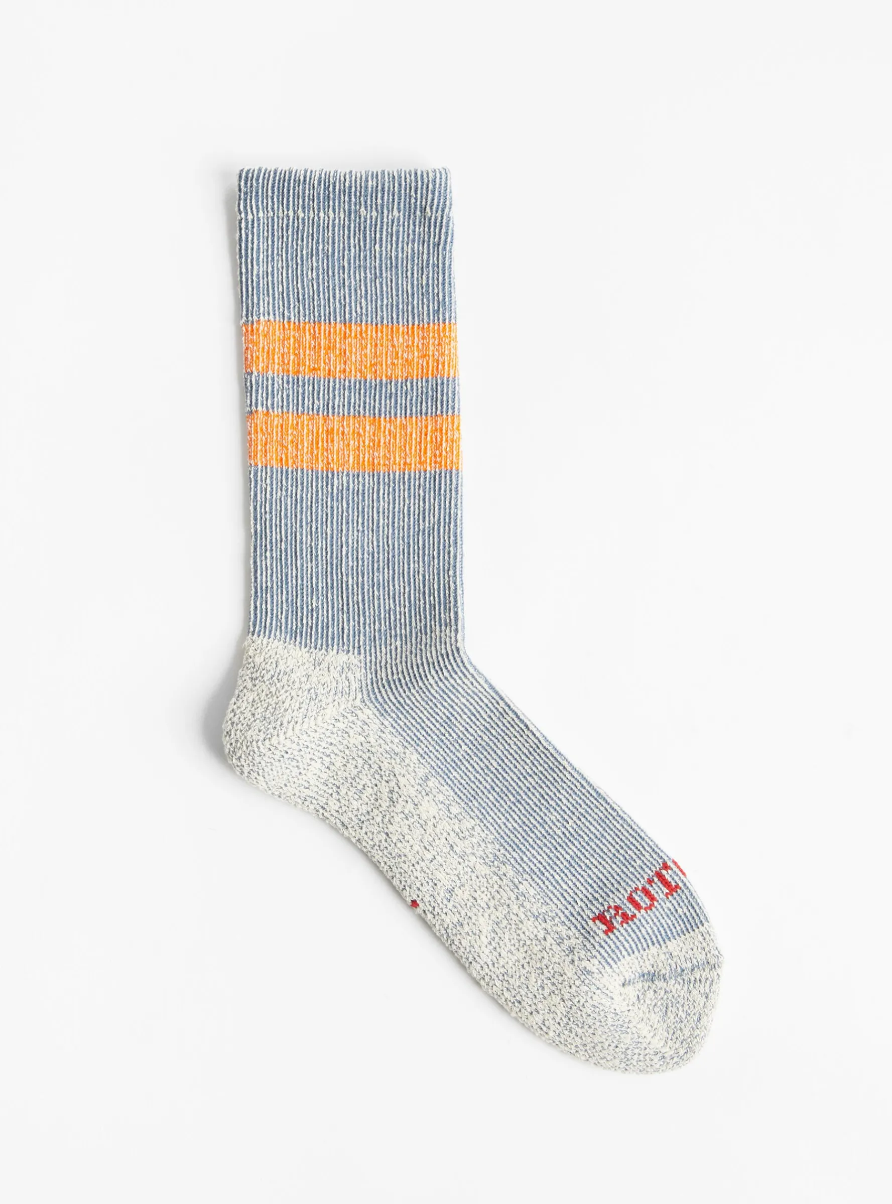 Pile Stripe Marl Socks Blue & Orange<ROTOTO Hot