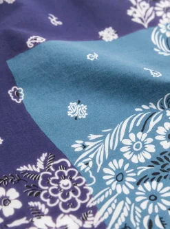 Purple Fastcolour Selvedge Bandana Garden Patchwork<Kapital Fashion