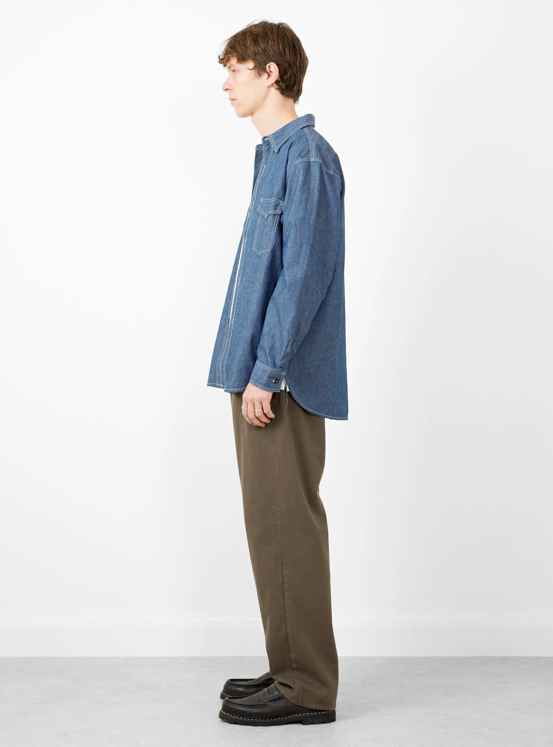 Rucker Chambray Shirt Blue<Pilgrim Surf + Supply Best