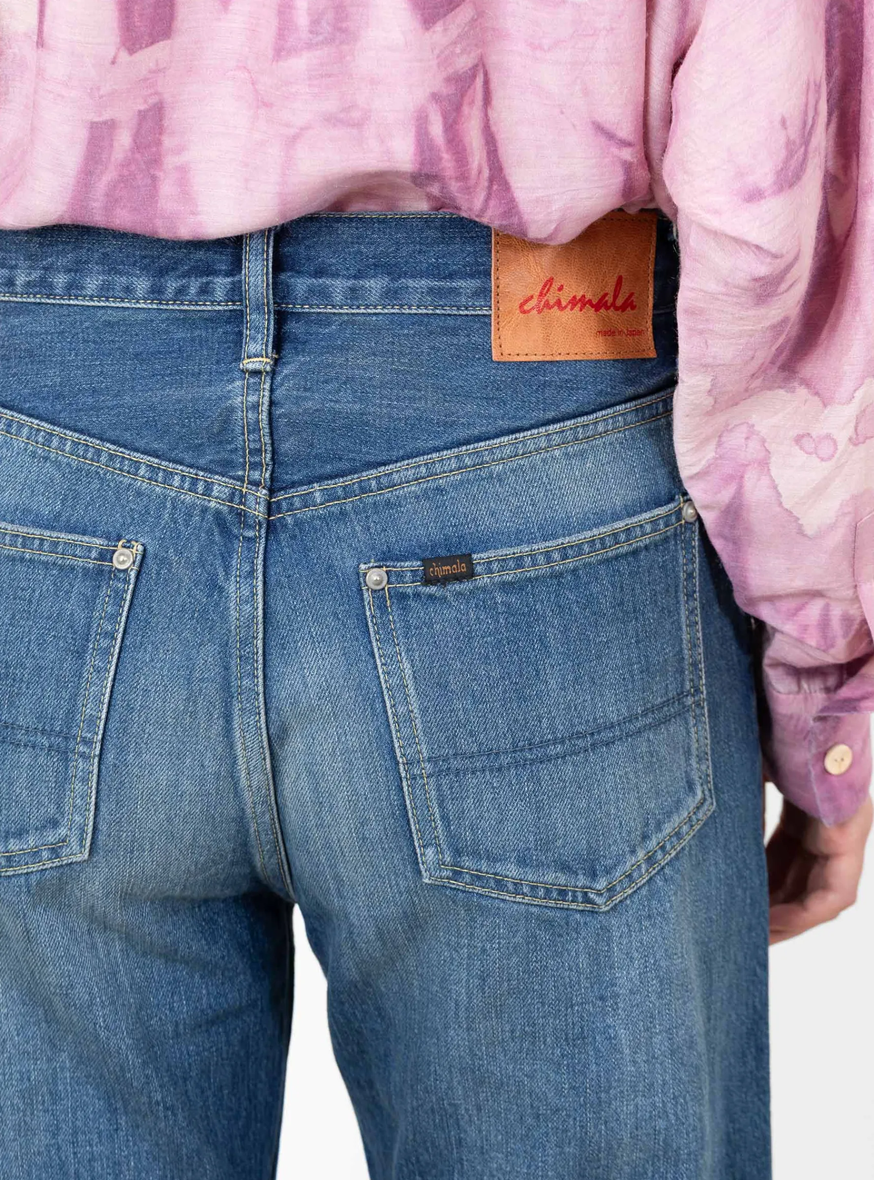 Selvedge Denim Narrow Straight Cut Medium Distress<Chimala Sale