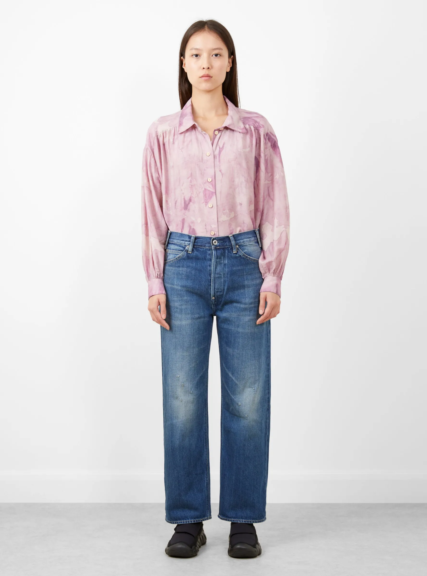 Selvedge Denim Narrow Straight Cut Medium Distress<Chimala Sale