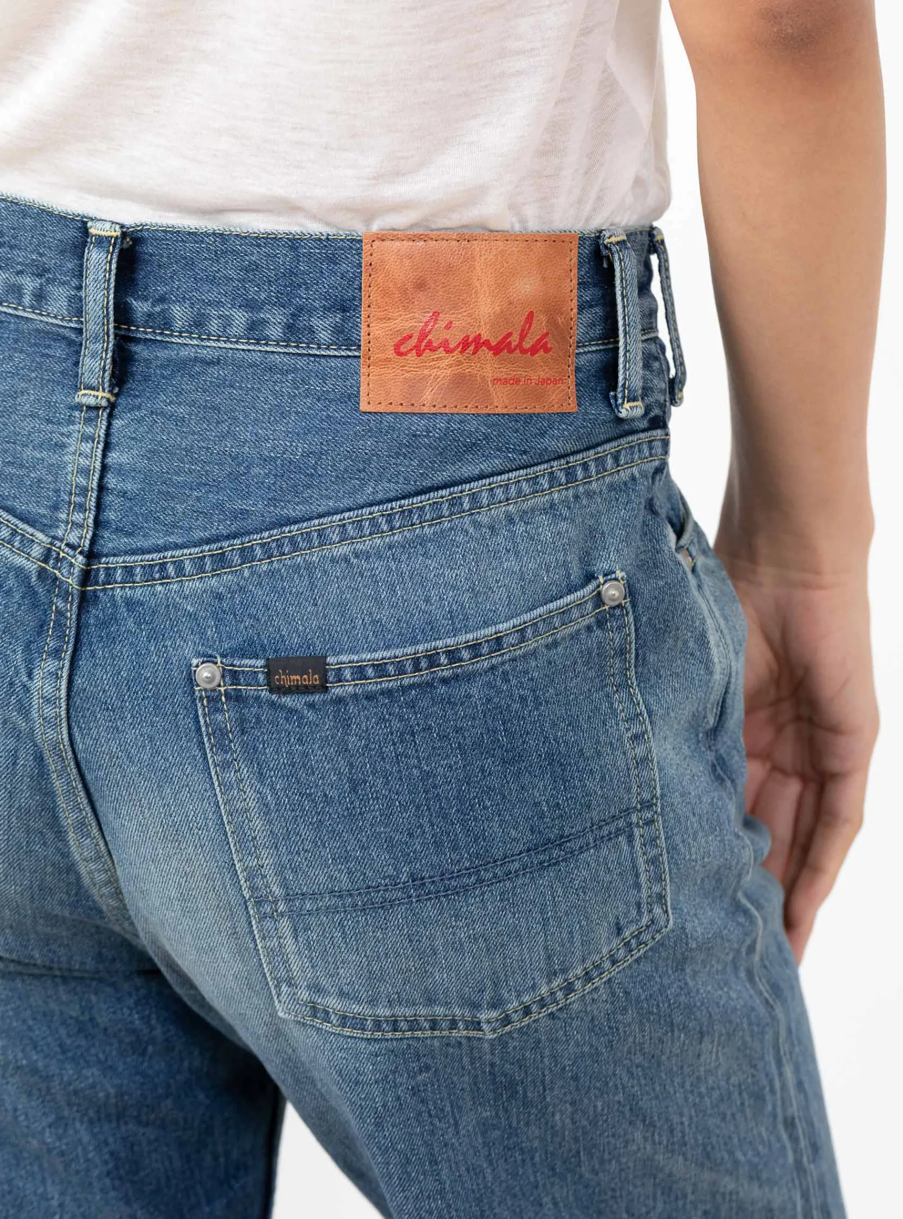 Selvedge Denim Narrow Straight Cut Medium Splatter<Chimala Fashion