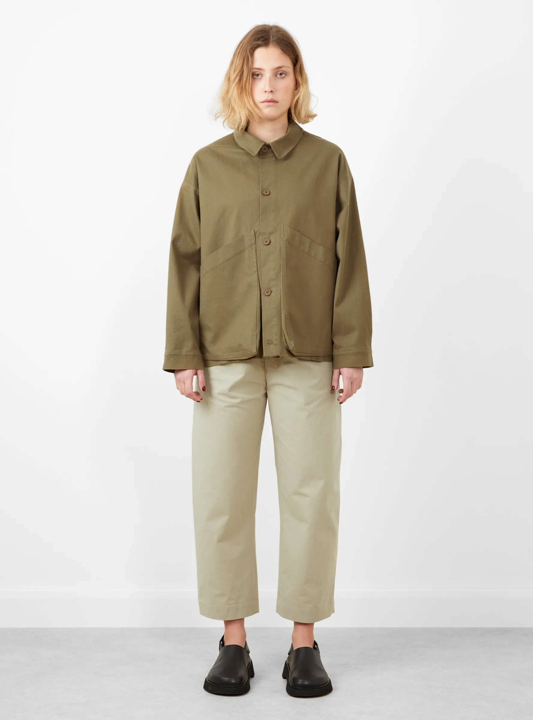 Signature Pocket Panel Shirt Jacket Kelp<7115 by Szeki Discount