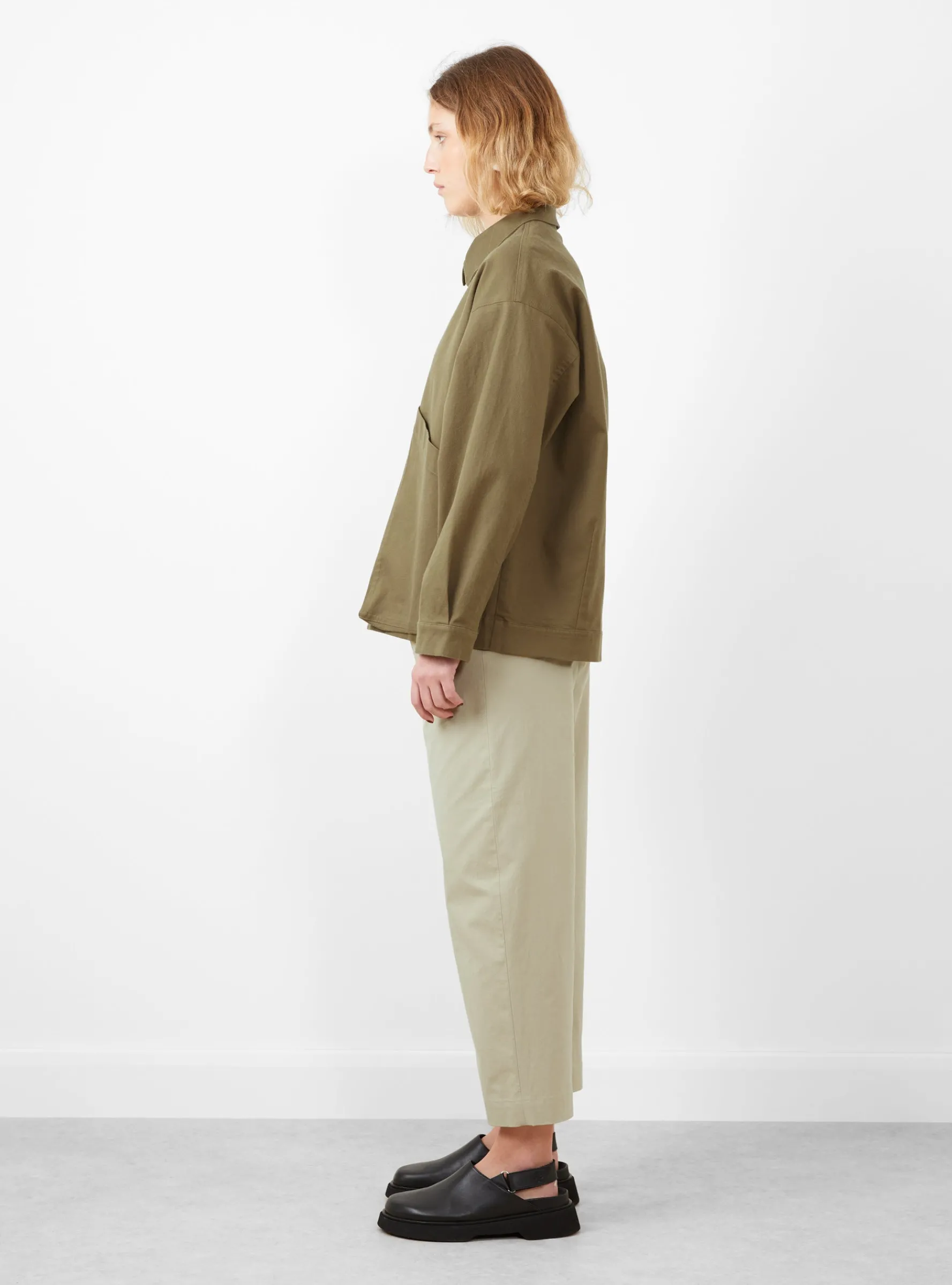 Signature Pocket Panel Shirt Jacket Kelp<7115 by Szeki Discount