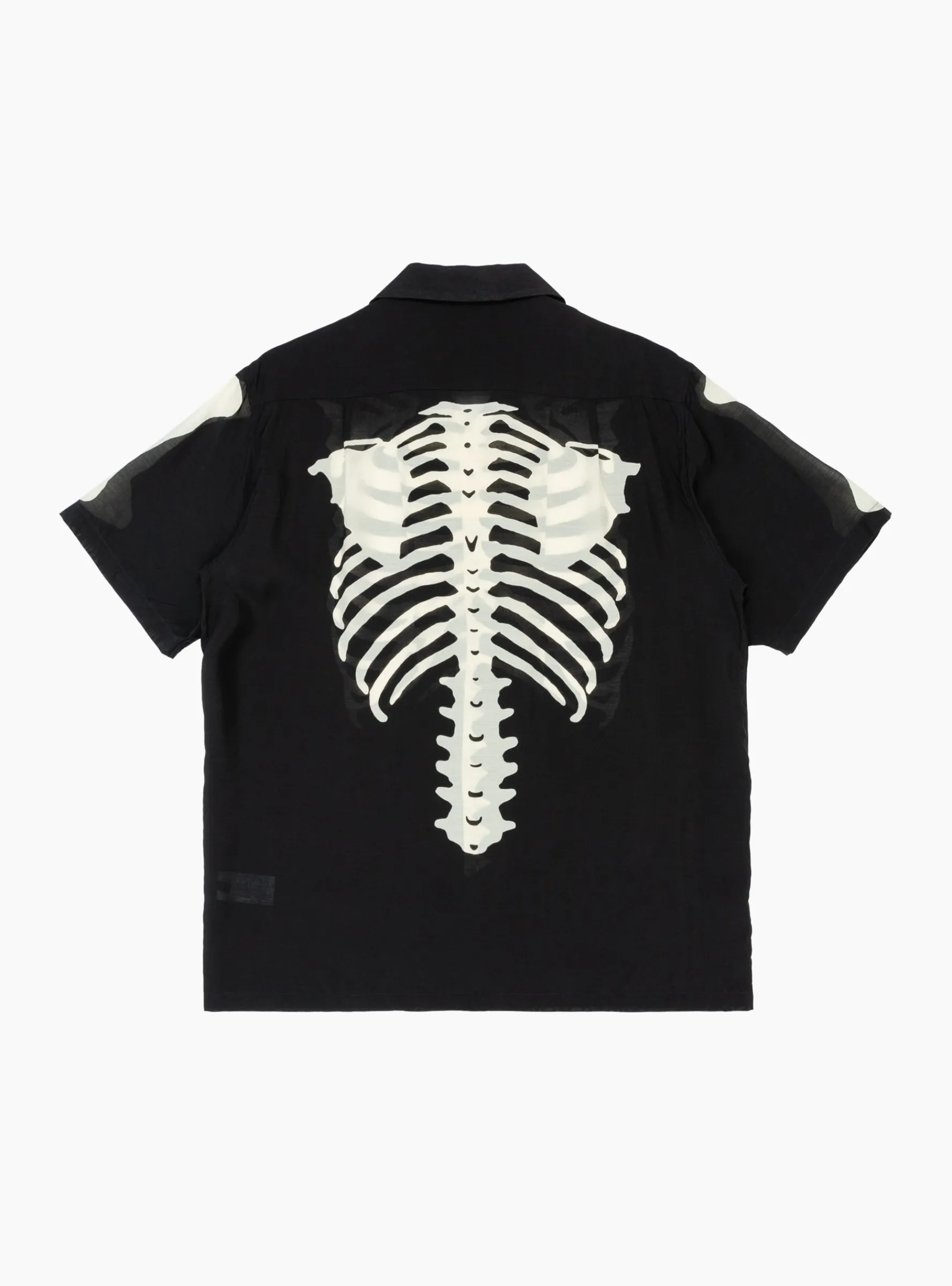 Silk Rayon BONE Aloha Shirt Black<Kapital Best