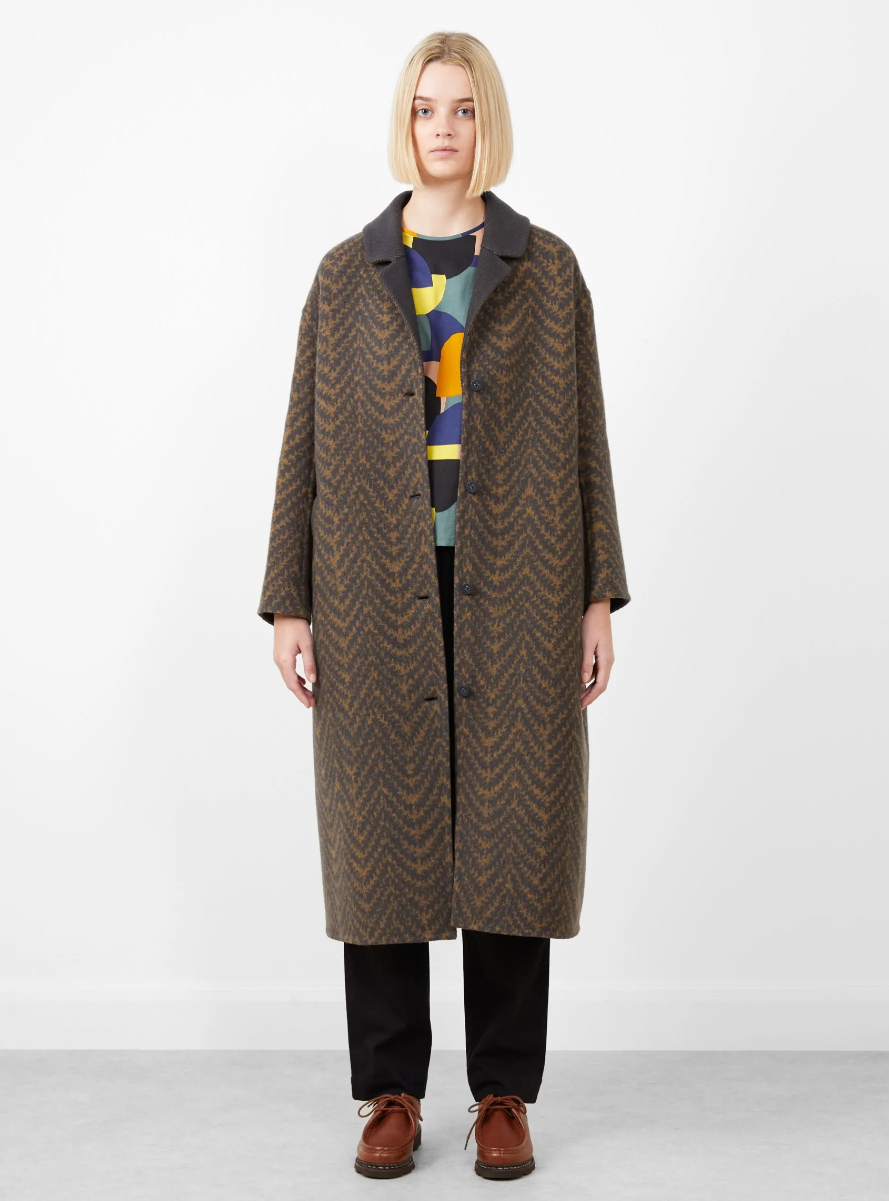 Skog Coat Brown<Minä Perhonen Clearance