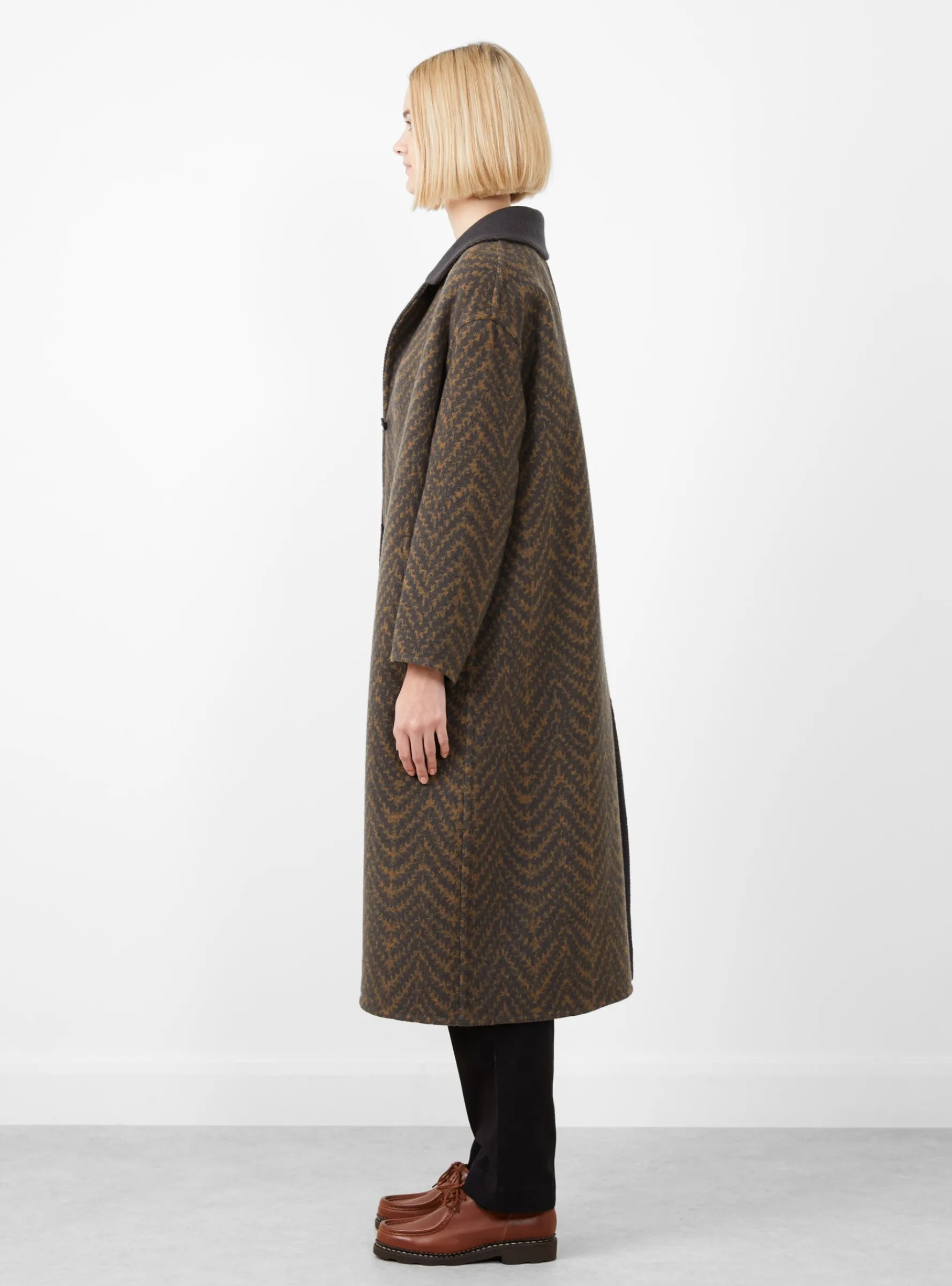 Skog Coat Brown<Minä Perhonen Clearance