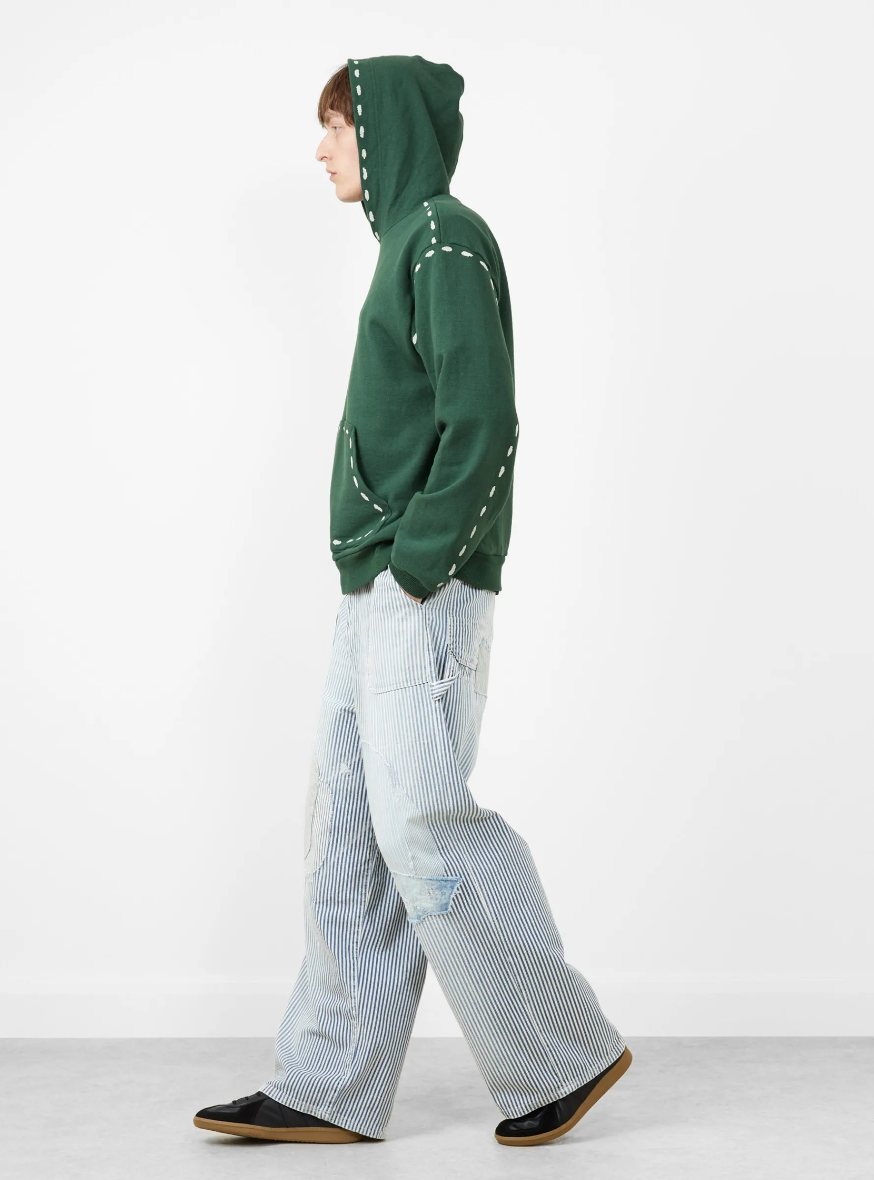SWT Knit Marionette Hoodie Green<Kapital Best