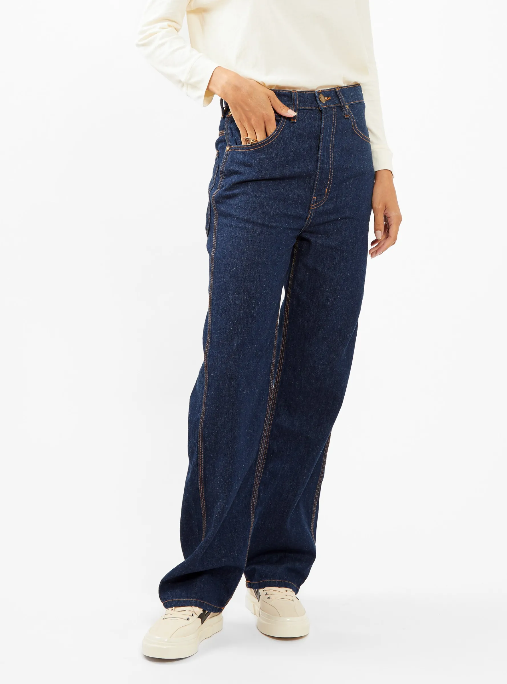 The Miner Rinse Wash Jeans Blue<THE GREAT. Online