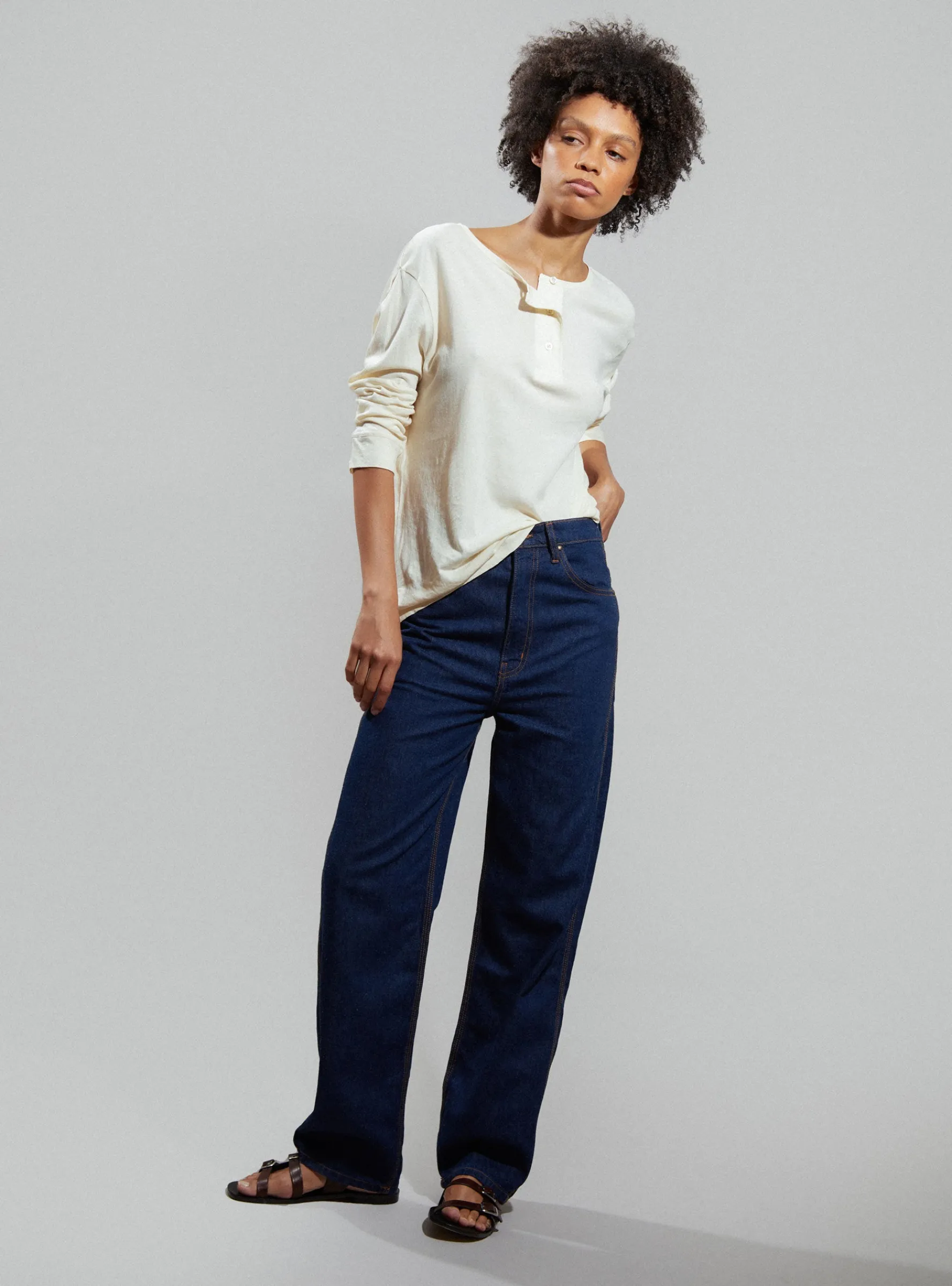 The Miner Rinse Wash Jeans Blue<THE GREAT. Online