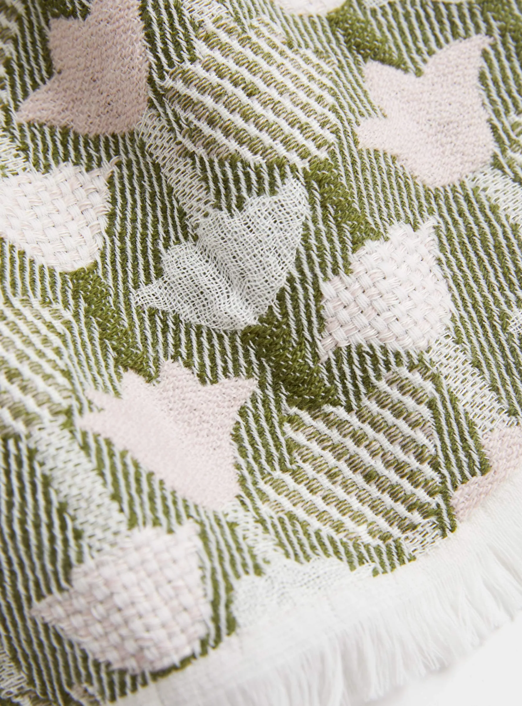 Tulppaani Blanket Rose/Olive<Lapuan Kankurit Clearance