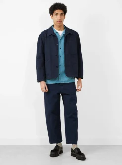 Twisted Seam Trouser Navy<YMC New
