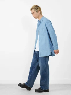 USN Chambray Shirt Indigo<HERILL New