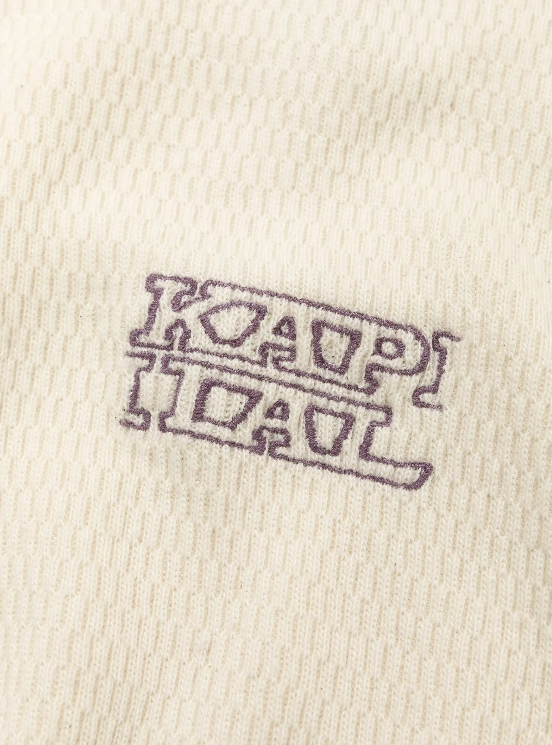 Waffle Jersey Calico Print 2TONES Long Sleeve T-Shirt Blue<Kapital Sale