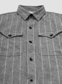 Wool CPO Shirt Grey<Garbstore Online