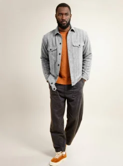 Wool CPO Shirt Grey<Garbstore Online