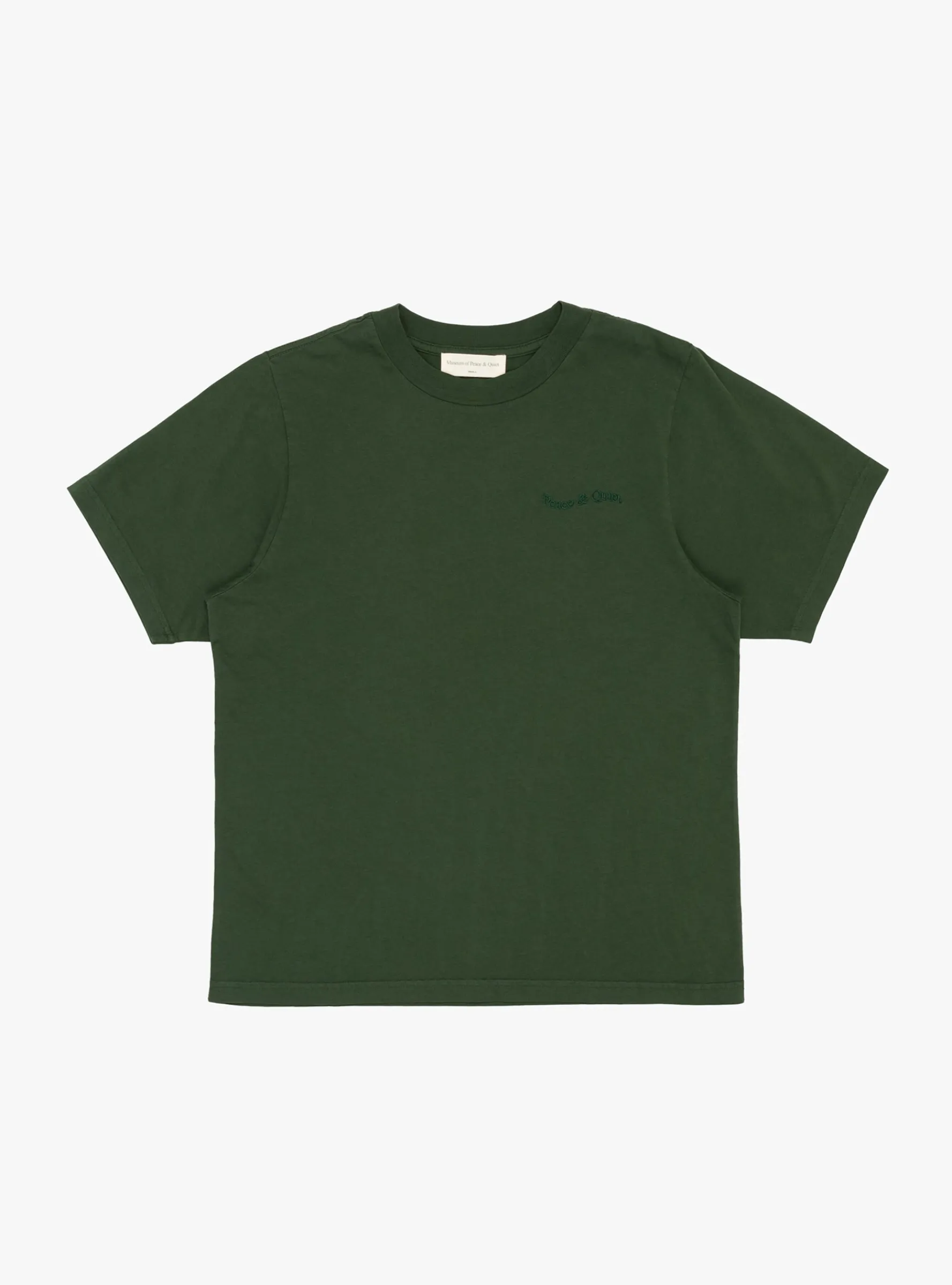 Wordmark Pigment Dyed T-Shirt Forest<Museum of Peace and Quiet Online