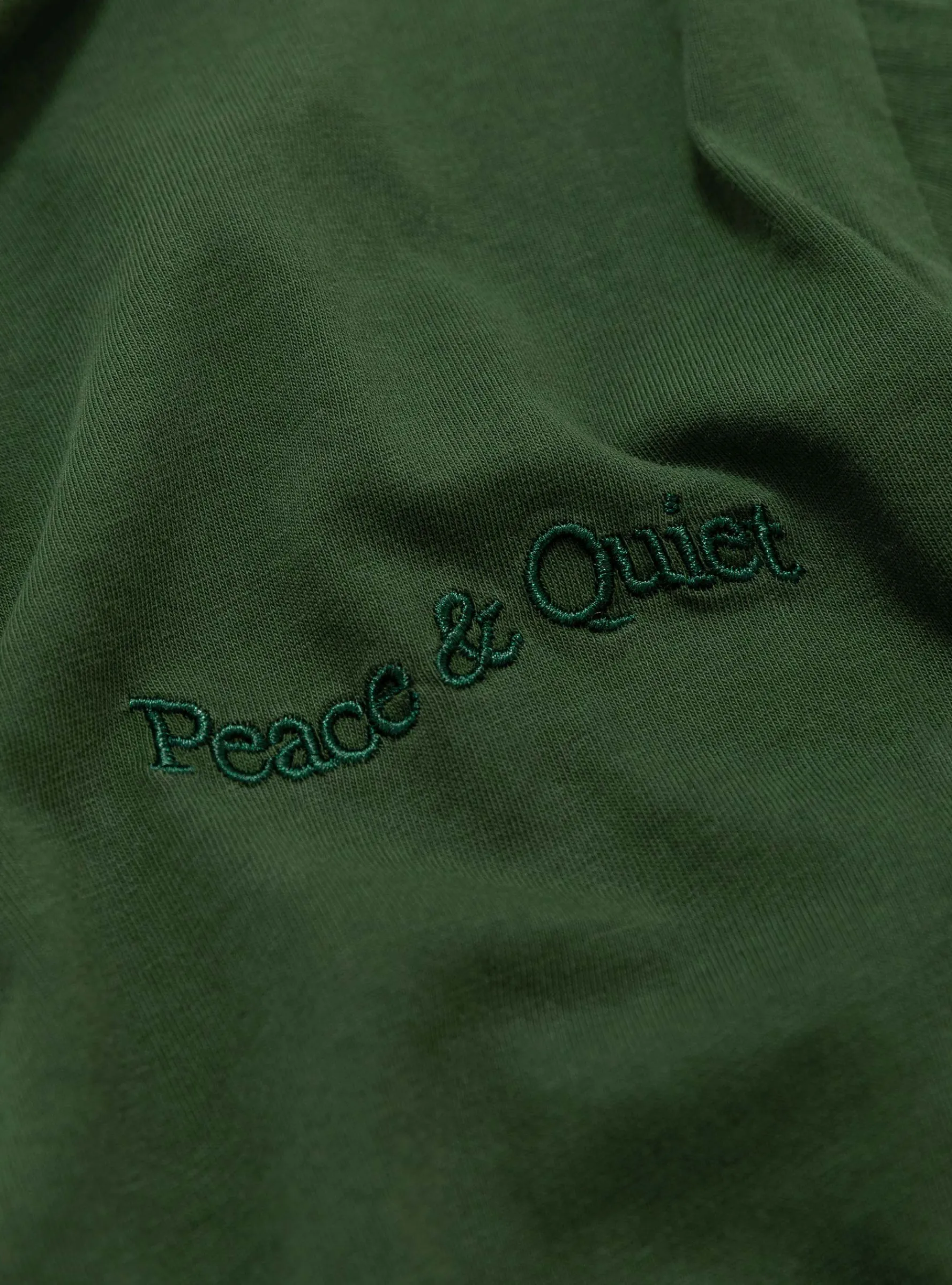 Wordmark Pigment Dyed T-Shirt Forest<Museum of Peace and Quiet Online