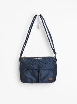Bio-Nylon TANKER Sling Bag w/ Zip Navy<Porter Yoshida & Co. Hot