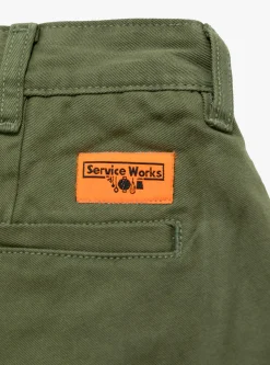 Drill Part Timer Shorts Olive<Service Works Best