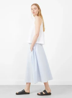 Stripe Circular Skirt Sax<nanamica Best